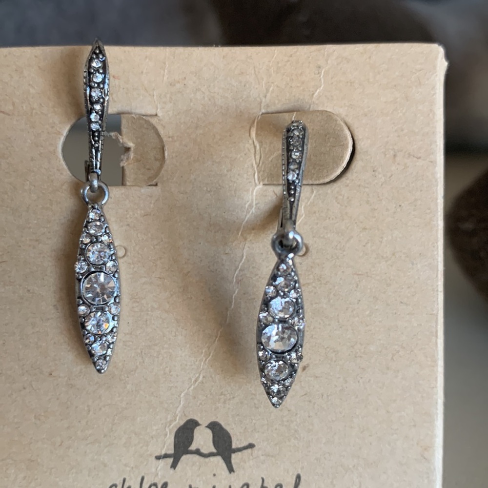 COPY - NEW Lumiere Drop pavé crystal earrings